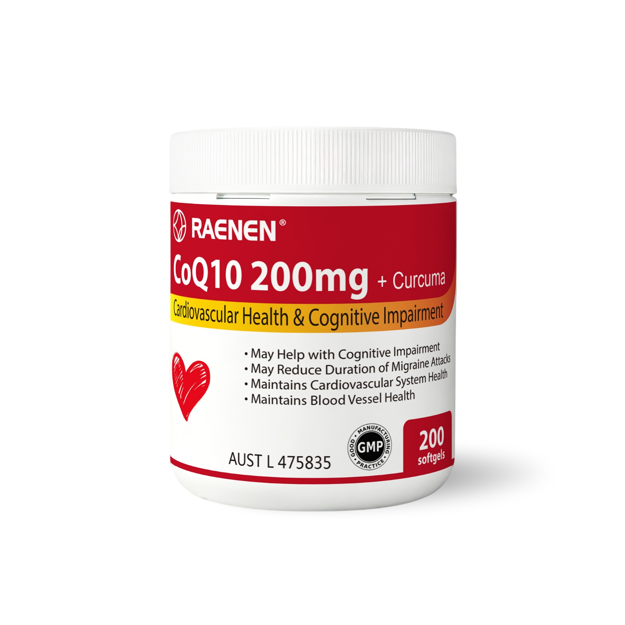 COQ10 200mg + Curcuma